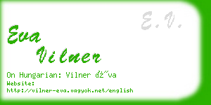 eva vilner business card